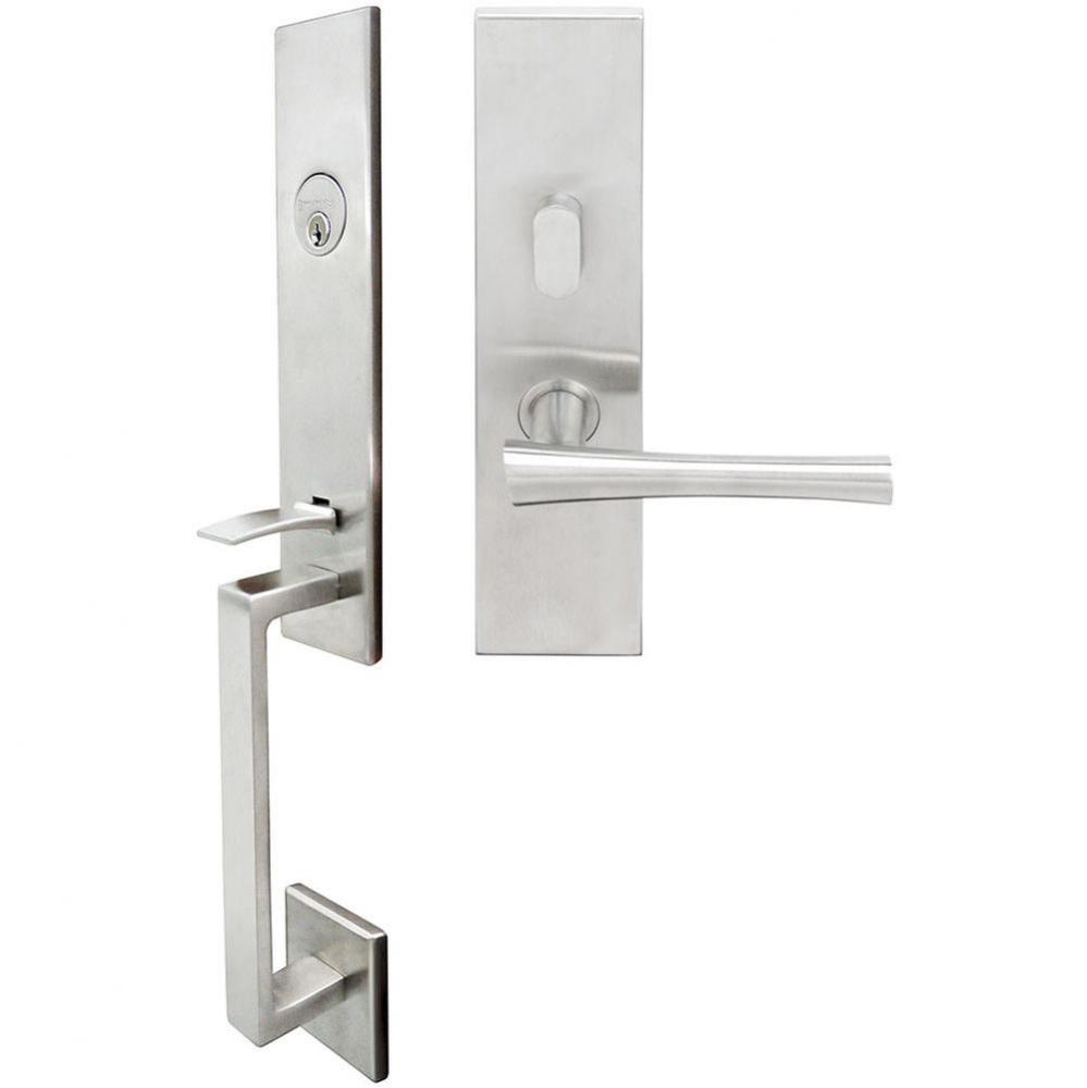 MH Handleset MT Mortise 214 Champagne Entry 2-3/4''  32D RH