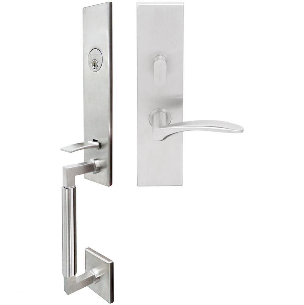 NY Handleset MT Mortise Crest Entry 2-1/2''  32D LHR