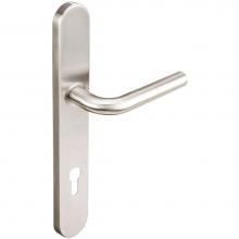 Inox BP101MA35-VH-32D-RH - BP Multipoint 101 Cologne Euro Entry Lever High US32D RH