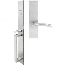 Inox BW104MTEDP-32D-RH - BW Handleset MT Mortise 104 Brussels Full Dummy 32D RH
