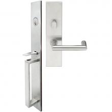 Inox BW109MT720-32D-LH - BW Handleset MT Mortise 109 Stuttgart Entry 2-3/4''  32D LH