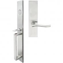 Inox BW225MTEDP-32D-LH - BW Handleset MT Mortise 225 Waterfall Full Dummy 32D LH
