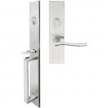 Inox BW225MT720-32D-RH - BW Handleset MT Mortise 225 Waterfall Entry 2-3/4''  32D RH