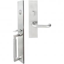 Inox ME102MT720-32D-LHR - ME Handleset MT Mortise 102 Munich Entry 2-3/4''  32D LHR
