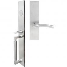 Inox ME104MTEDP-32D-LH - ME Handleset MT Mortise 104 Brussels Full Dummy 32D LH