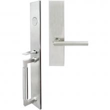 Inox ME105MTEDP-32D-LH - ME Handleset MT Mortise 105 Frankfurt Full Dummy 32D LH