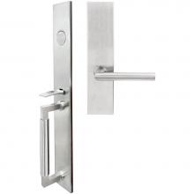 Inox ME107MTEDP-32D-LH - ME Handleset MT Mortise 107 Stockholm Full Dummy 32D LH