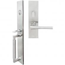 Inox ME214MT620-32D-RH - ME Handleset MT Mortise 214 Champagne Entry 2-1/2''  32D RH