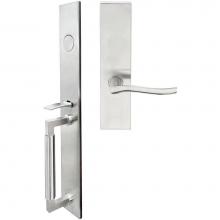 Inox ME225MTEDP-32D-RH - ME Handleset MT Mortise 225 Waterfall Full Dummy 32D RH
