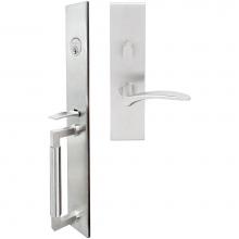 Inox ME311MT720-32D-LHR - ME Handleset MT Mortise 311 Crest Entry 2-3/4''  32D LHR