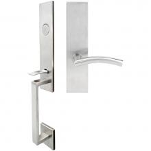 Inox MH104MTEDP-32D-RH - MH Handleset MT Mortise 104 Brussels Full Dummy 32D RH