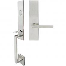 Inox MH105MTEDP-32D-RH - MH Handleset MT Mortise 105 Frankfurt Full Dummy 32D RH