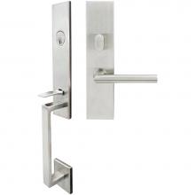 Inox MH105MT620-32D-RHR - MH Handleset MT Mortise 105 Frankfurt Entry 2-1/2''  32D RHR