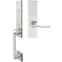 Inox MH225MTEDP-32D-RH - MH Handleset MT Mortise 225 Waterfall Full Dummy 32D RH