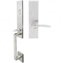 Inox MH311MTEDP-32D-LH - MH Handleset MT Mortise 311 Crest Full Dummy 32D LH
