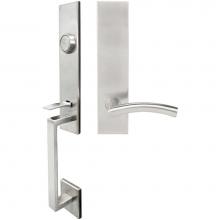 Inox MH104TDP-32D-RH - MH Handleset Tubular Brussels Full Dummy 32D RH