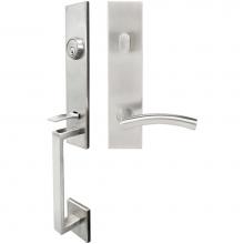 Inox MH104C573-32D-LH - MH Handleset Tubular Brussels Entry 2-3/4''  32D LH