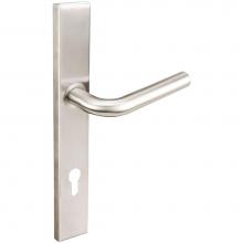 Inox MU101MA35-VH-32D-RH - MU Multipoint 101 Cologne Euro Entry Lever High US32D RH