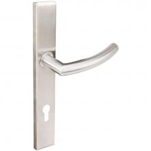 Inox MU103MA35-VH-32D-LH - MU Multipoint 103 Oslo Euro Entry Lever High US32D LH