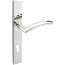 Inox MU104MA35-VH-32-RH - MU Multipoint 104 Brussels Euro Entry Lever High US32 RH