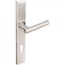 Inox MU106MA35-VH-32D-LH - MU Multipoint 106 Copenhagen Euro Entry Lever High US32D LH