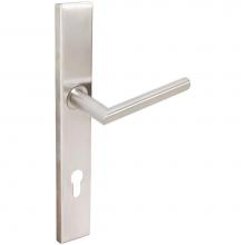 Inox MU107MA35-VH-32D-LH - MU Multipoint 107 Stockholm Euro Entry Lever High US32D LH
