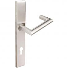 Inox MU109MA35-VH-32D-LH - MU Multipoint 109 Stuttgart Euro Entry Lever High US32D LH