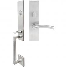 Inox NY104MT620-32D-LH - NY Handleset MT Mortise Brussels Entry 2-1/2''  32D LH