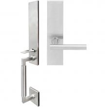 Inox NY107MTEDP-32D-LH - NY Handleset MT Mortise Stockholm Full Dummy 32D LH