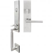 Inox NY107MT620-32D-LHR - NY Handleset MT Mortise Stockholm Entry 2-1/2''  32D LHR