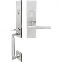 Inox NY214MT620-32D-RH - NY Handleset MT Mortise Champagne Entry 2-1/2''  32D RH