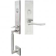 Inox NY225MT620-32D-LH - NY Handleset MT Mortise Waterfall Entry 2-1/2''  32D LH