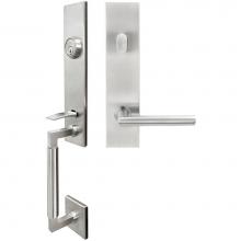 Inox NY107C573-32D-LHR - NY Handleset Tubular Stockholm Entry 2-3/4''  32D LHR