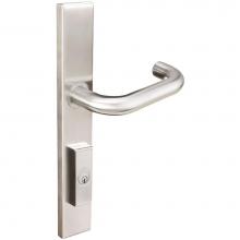 Inox MU102MA55-VH-32D-LH - MU Multipoint 102 Munich US Entry Lever High US32D LH