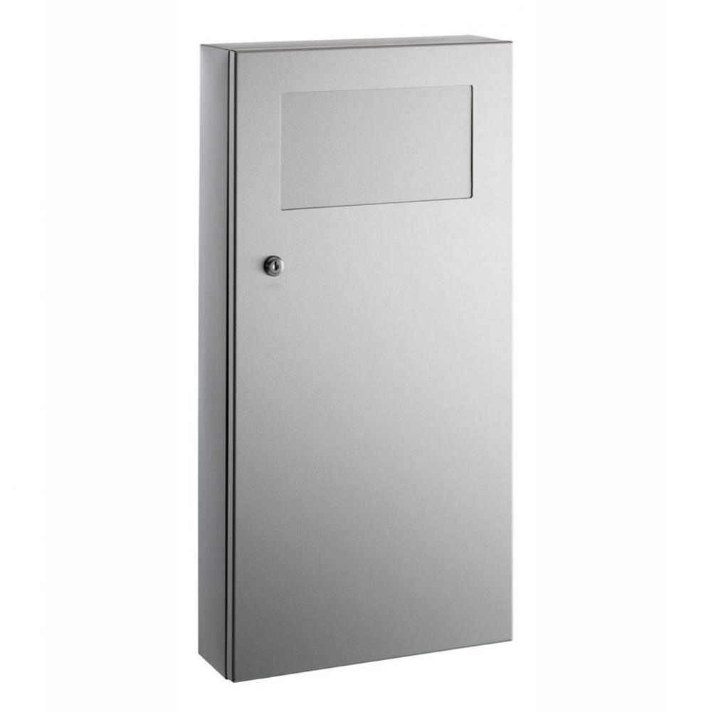 Surface-Mtd. Waste Receptacle w/Disposal Door, 3-Gal.