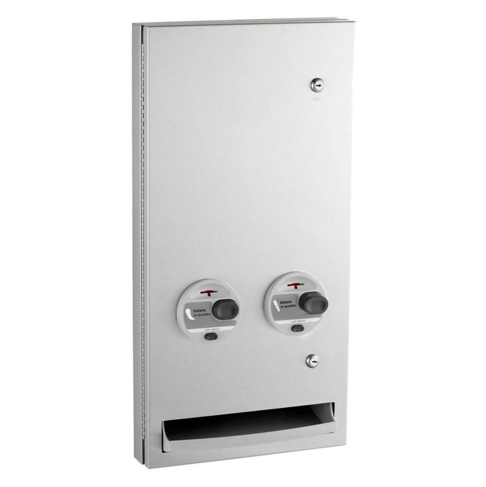 Napkin / Tampon Vendor, Token Operation