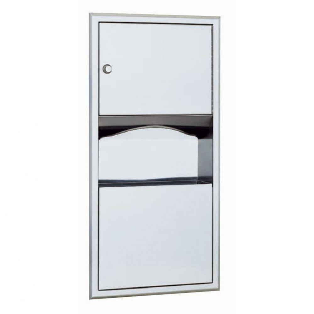 Recessed Paper Towel Dispenser/Waste Receptacle