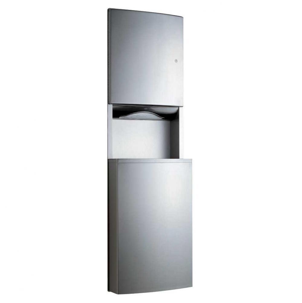 Paper Towel Disp. and Waste Recep., 15.0-Gal.