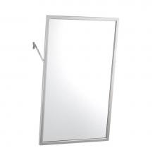 Bobrick 294 1830 - Tilting Mirror, Stainless Steel Frame - 18'' Wide x 30'' High
