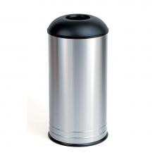 Bobrick 2300 - Waste Receptacle with Black Dome-Top - 18-Gal.