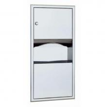 Bobrick 369 - Recessed Paper Towel Dispenser/Waste Receptacle