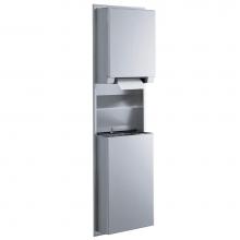 Bobrick 3974 - Recessed Automatic Universal Roll Paper Towel Dispenser / Waste  Receptacle-12-Gal.