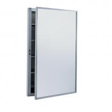 Bobrick 398 - Medicine Cabinet, Stainless Steel, Recessed - 4 Shelves
