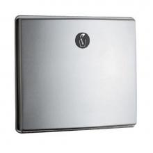 Bobrick 4354 - Partition-Mounted Sanitary Napkin Disposal, 0.7-Gal. - ConturaSeries