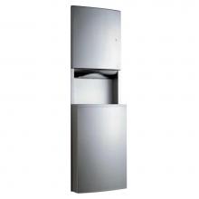 Bobrick 43944 - Paper Towel Disp. and Waste Recep., 15.0-Gal.