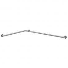 Bobrick 68137.99 - 2-Wall Tub/Shower, Compt. Grab Bar - 36'' x 54'', Peened Grip