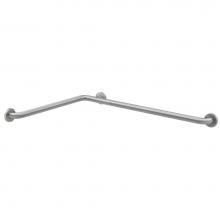 Bobrick 68616.99 - 2-Wall Tub/Shower, Compt. Grab Bar - 24'' x 36'', Peened Grip