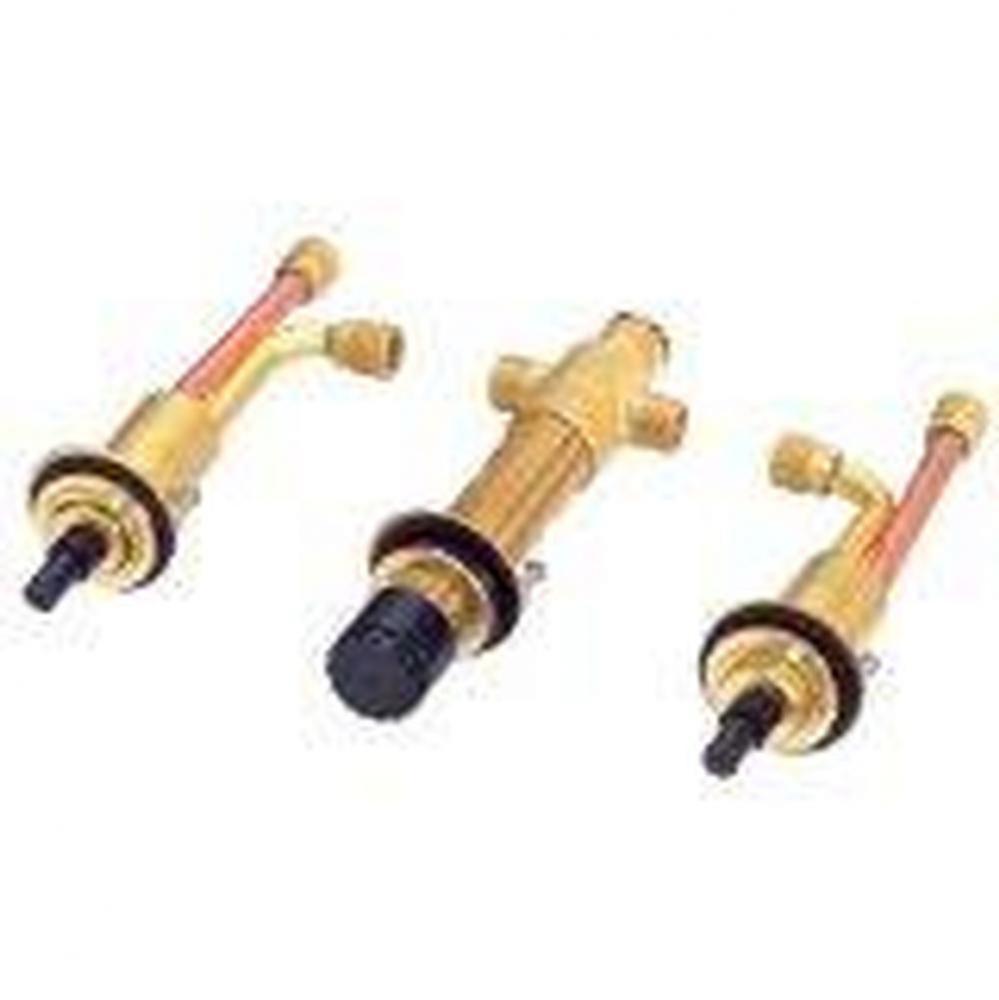 Widespread Rough-In Valve and Spout Tube for Roman Tub Filler Up to 3'' Deck