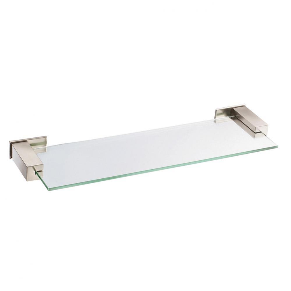 Sirius 18'' Glass Shelf Brushed