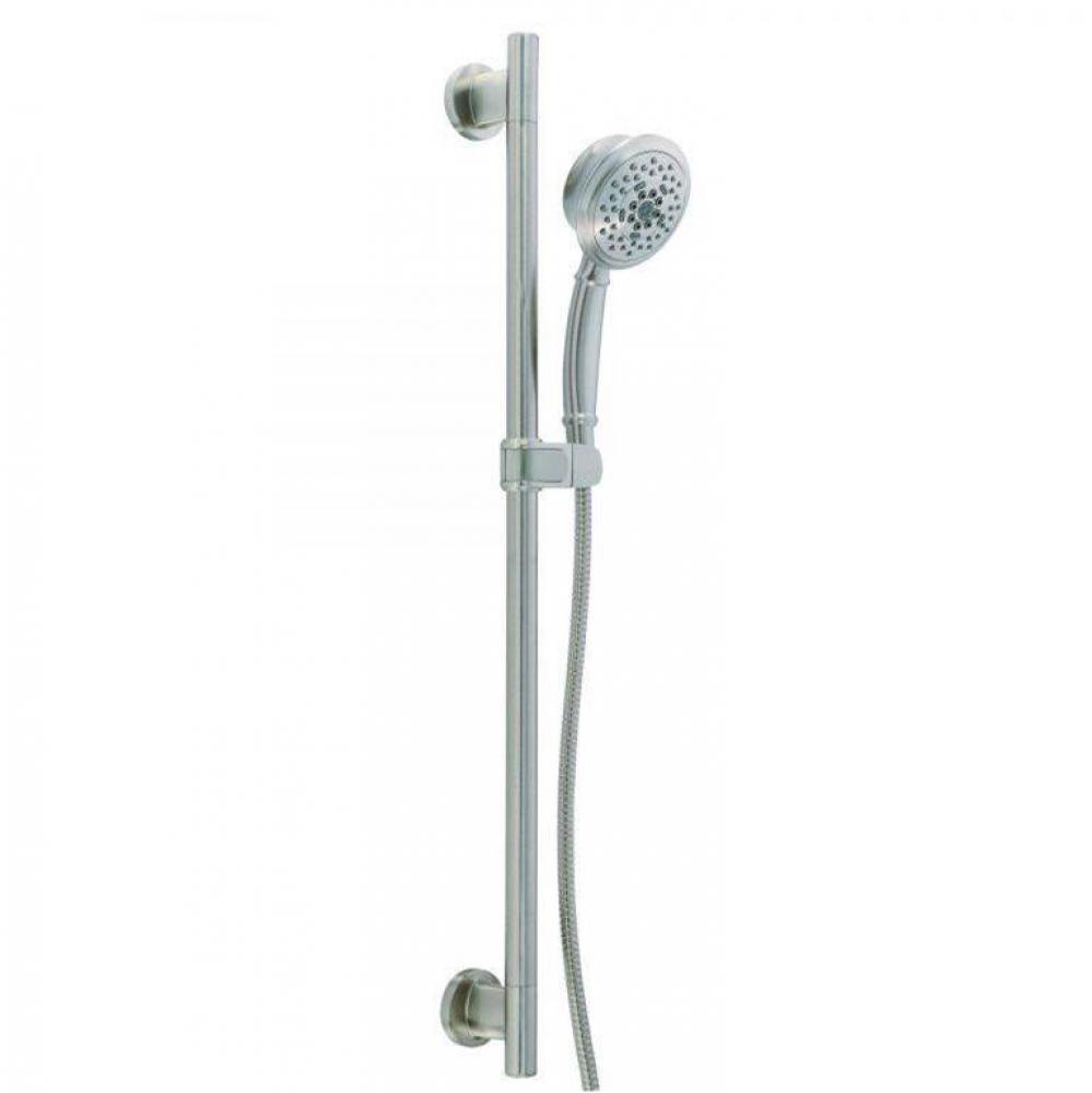 Versa 30'' Slide Bar Assembly w/ 5 Function Surge Handshower 2.0gpm Tumbled